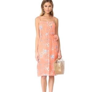 ALI & JAY Orange Tie Front Sundress Midi